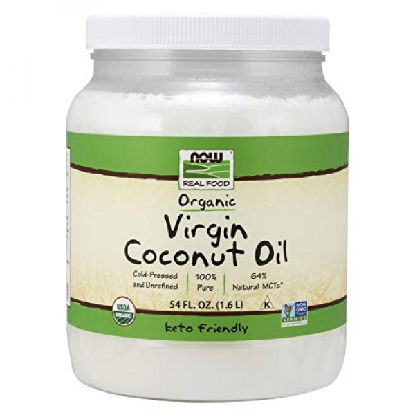 Now Foods, Certified Organic Virgin Coconut Cooking Oil, Cold-Pr