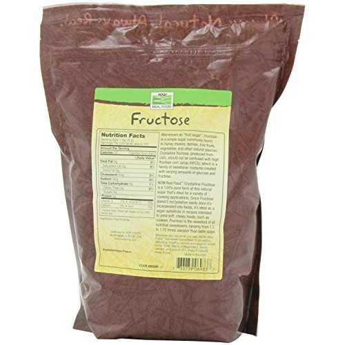 Now Foods, Fructose Fruit Sugar 3 Lb Pack Of 2