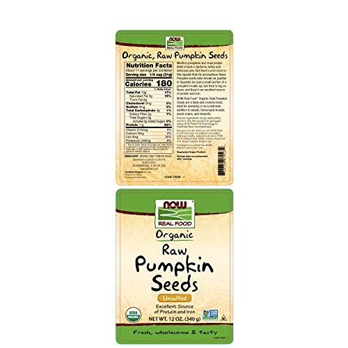 Now Foods Organic Pumpkin Seeds, 12-Ounce