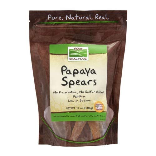 Now Foods Papaya Spears Low Sugar - 12 Oz. Multi-Pack