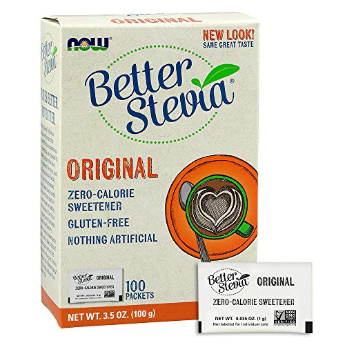 Now Foods Stevia Extract Packets Twinpack, 100 Count Boxes Pa
