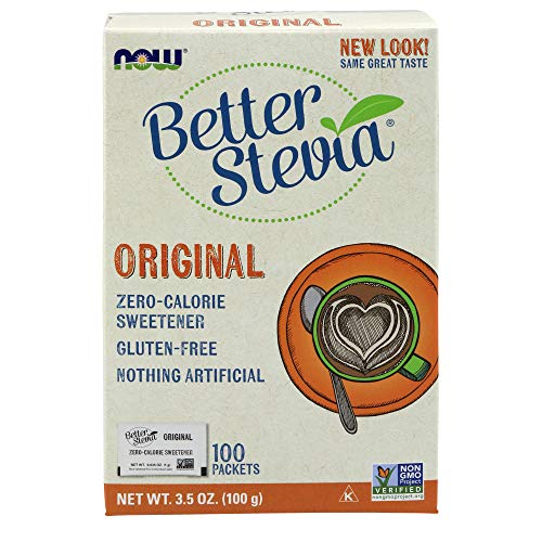 Now Foods Stevia Extract Packets Twinpack, 100 Count Boxes Pa