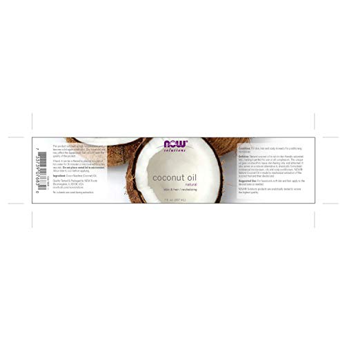 Now Solutions, Coconut Oil, Naturally Revitializing For Skin And