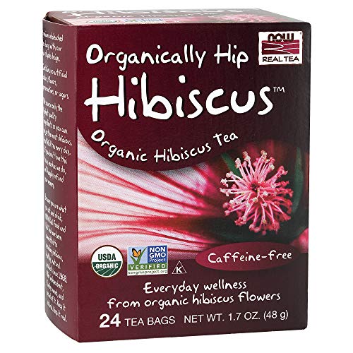 Now Foods - Organically Hip Hibiscus 24 Tea Bags Pack Of 2