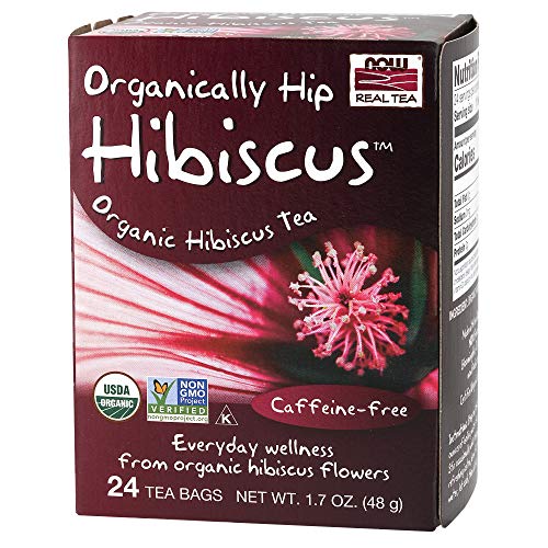 Now Foods - Organically Hip Hibiscus 24 Tea Bags Pack Of 2