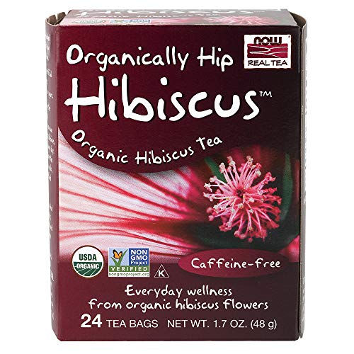 Now Foods - Organically Hip Hibiscus 24 Tea Bags Pack Of 2
