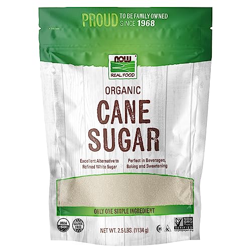 NOW Foods, Certified Organic Cane Sugar, Powder from Pure Evapor...