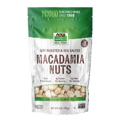 NOW Foods, Macadamia Nuts, Dry Roasted with Sea Salt, Source of ...