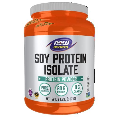 Now Sports Nutrition, Soy Protein Isolate 20 G, 0 Carbs, Unflavo