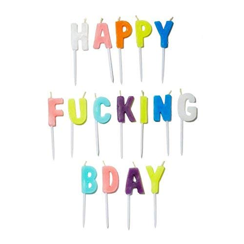 Npw Whos Counting Candles, Happy F-King Bday Birthday Candles