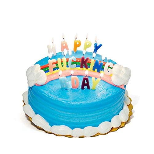 Npw Whos Counting Candles, Happy F-King Bday Birthday Candles