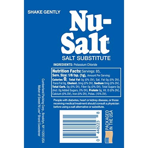 Nu Salt, 3-Ounce Shaker 12 Count