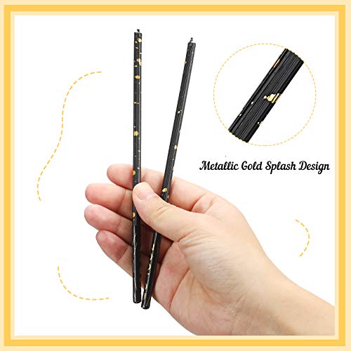 Nuanchu 12 Pieces Birthday Cake Candles Long Thin Holiday Candle