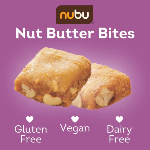 Nubu Nut Butter Bites With Cashews Poppable Sweet &Amp; Crunchy Snac
