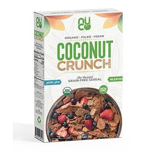 Nuco Certified Organic Paleo Gluten Free Coconut Crunch Cereal,