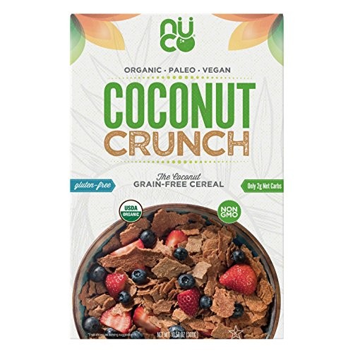 Nuco Certified Organic Paleo Gluten Free Coconut Crunch Cereal,