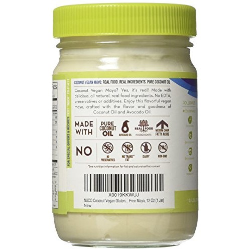 Nuco Coconut And Avocado Oil Mayo, Paleo, Vegan, Gluten And Egg