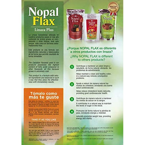 Nopal Flax Adelgazante Linaza Plus Value Pack Case 6 Units
