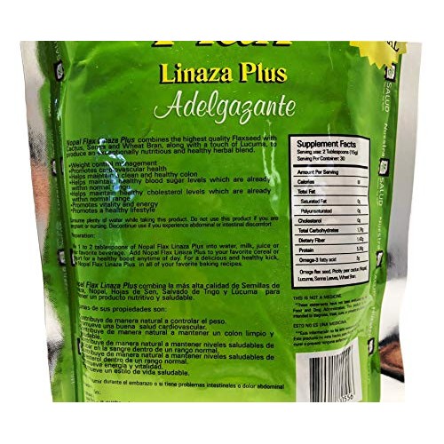 Nopal Flax Adelgazante Linaza Plus Value Pack Case 6 Units