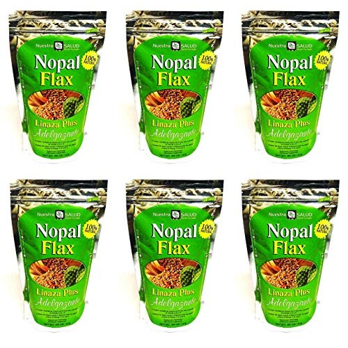 Nopal Flax Adelgazante Linaza Plus Value Pack Case 6 Units
