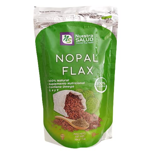 Nopal Flax Linaza Plus Adelgazante454 Gr/1Lb