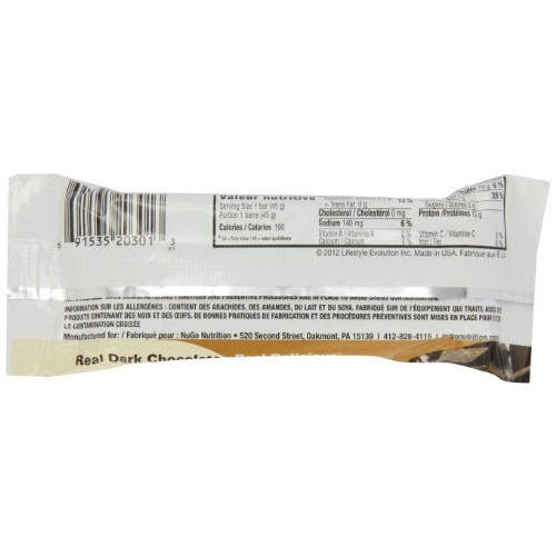 Nugo Chocolate Bar, Roasted Peanut, 1.59 Ounce Pack Of 12