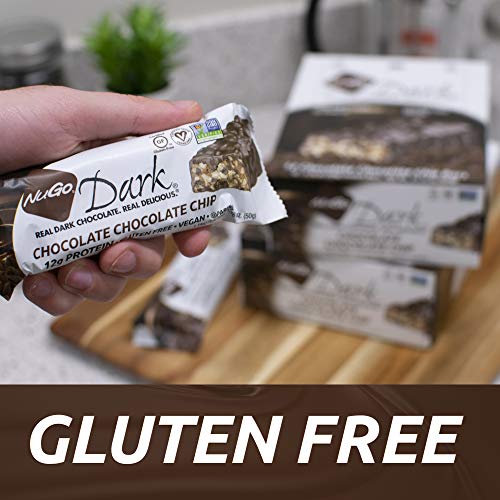 Nugo Dark Chocolate Chip, 12G Vegan Protein, 200 Calorie, Gluten