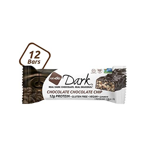 Nugo Dark Chocolate Chip, 12G Vegan Protein, 200 Calorie, Gluten
