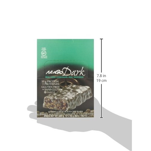 Nugo Dark Chocolate Mint Chocolate Chip, 13G Vegan Protein, 200