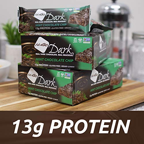 Nugo Dark Chocolate Mint Chocolate Chip, 13G Vegan Protein, 200