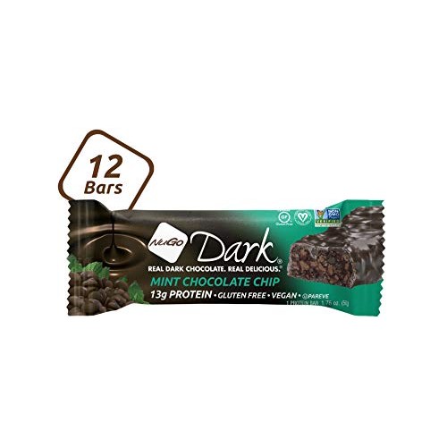 Nugo Dark Chocolate Mint Chocolate Chip, 13G Vegan Protein, 200
