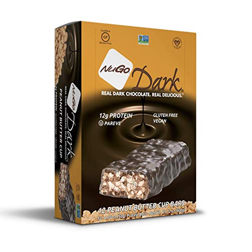 Nugo Dark Chocolate Peanut Butter Cup, 12G Vegan Protein, 200 Ca