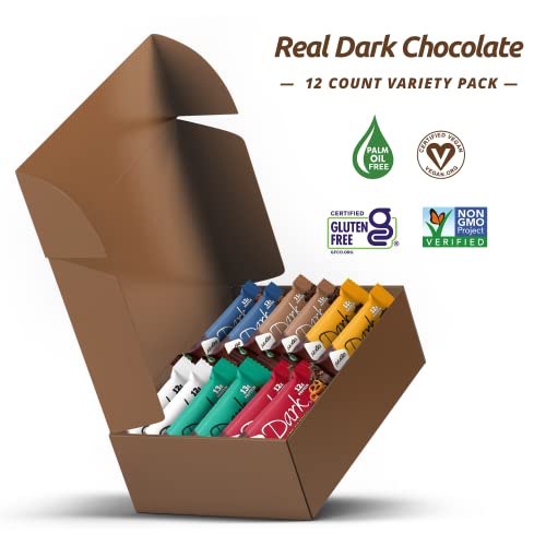 NuGo Dark Variety Box, Pretzel, Chocolate Chip, Mint Chocolate C...