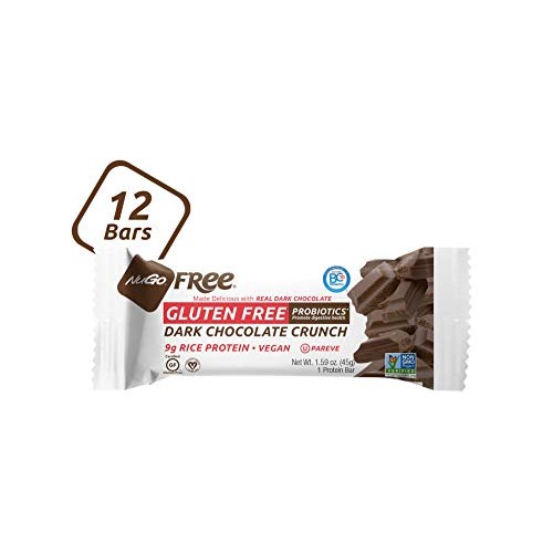 Nugo Free Dark Chocolate Crunch, 9G Vegan Protein, Probiotics, G