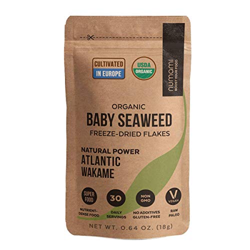 Organic Wakame Flakes - Young Baby Pure Seaweed Grown In North A
