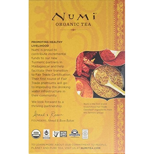Numi Organic Tea Turmeric Tea - Golden Tonic - 12 Count