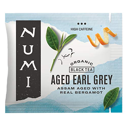 Numi Organic Tea Aged Earl Grey, 100 Count Box Of Tea Bags, Blac
