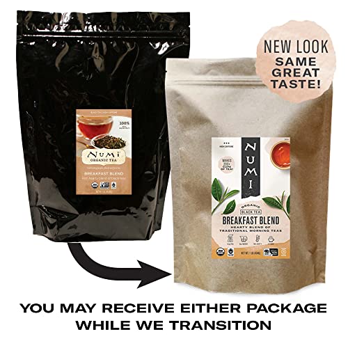 Numi Organic Tea Breakfast Blend, 16 Ounce Pouch, Loose Leaf Bla...
