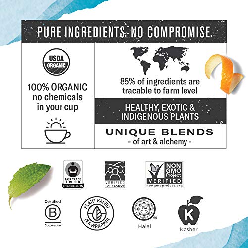 Numi Organic Tea By Mood Gift Set, 40 Count Tea Bag Assortment -