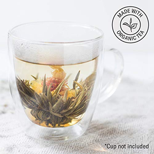 Numi Organic Tea Dancing Leaves Flowering Tea Gift Set, 5 Tea Bl