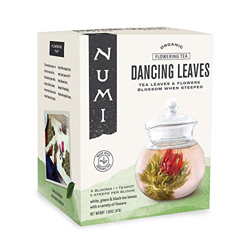 Numi Organic Tea Dancing Leaves Flowering Tea Gift Set, 5 Tea Bl