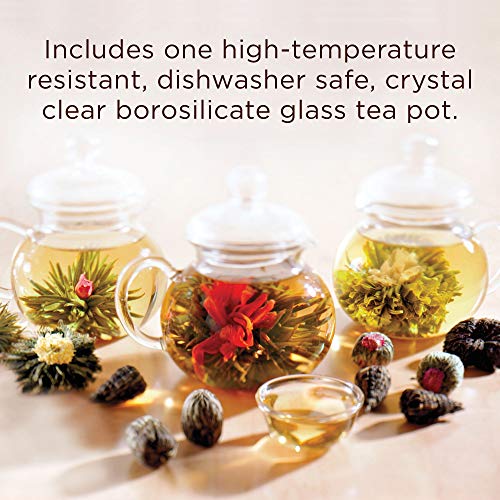 Numi Organic Tea Flowering Tea Gift Set, 6 Tea Blossoms With 16