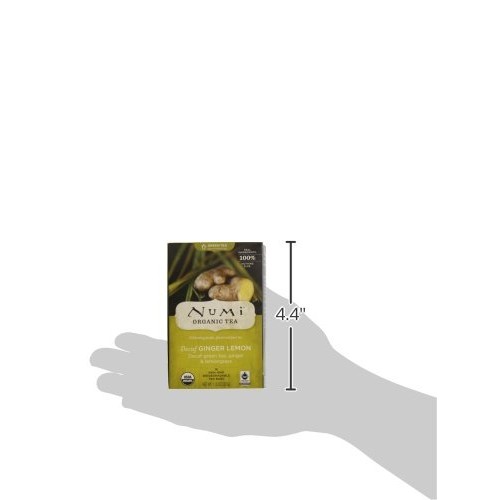 Numi Organic Tea Ginger Lemon, 16 Count Pack Of 1 Box Of Tea B