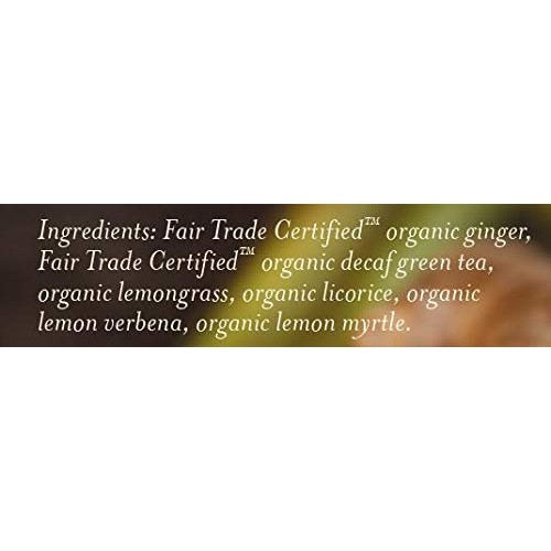 Numi Organic Tea Ginger Lemon, 16 Count Pack Of 1 Box Of Tea B