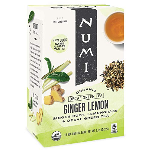 Numi Organic Tea Ginger Lemon, 16 Count Pack Of 1 Box Of Tea B