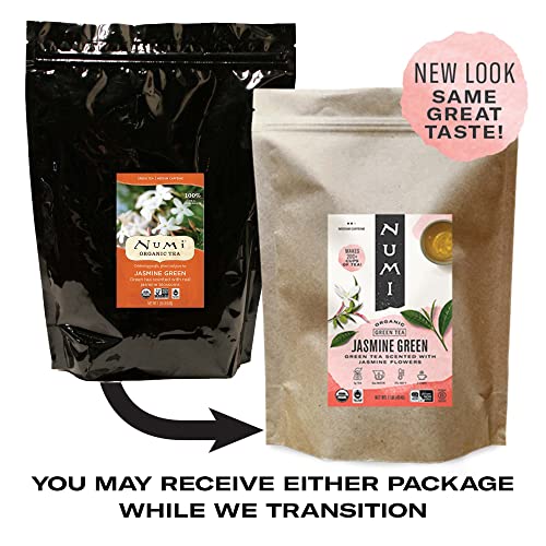 Numi Organic Tea Jasmine Green, 16 Ounce Pouch, Loose Leaf Tea ...