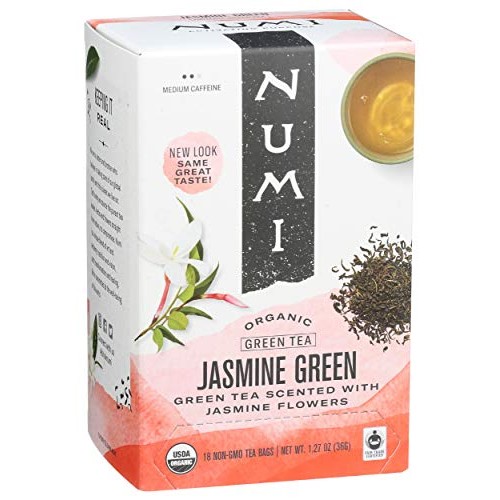 Numi Organic Tea Jasmine Green, 18 Ct