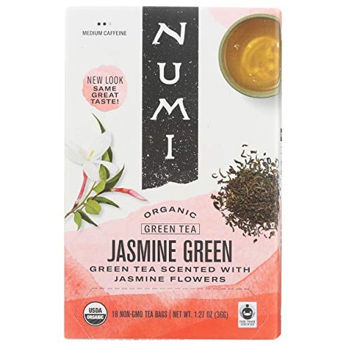 Numi Organic Tea Jasmine Green, 18 Ct