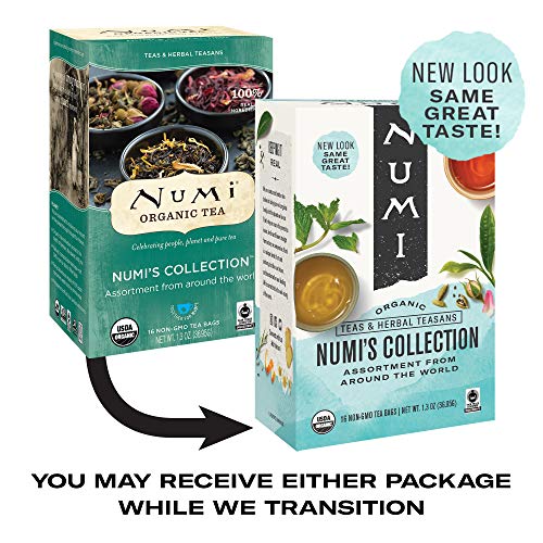 Numi Organic Tea Numis Collection Variety Pack, 16 Count Box Of
