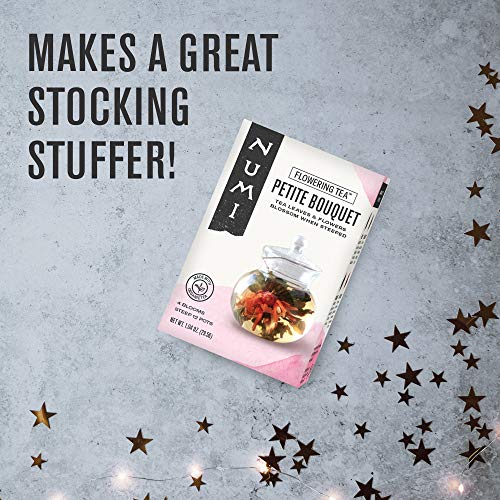 Numi Organic Tea, Tea Petite Bouquet, Flowering Tea Blossom Vari